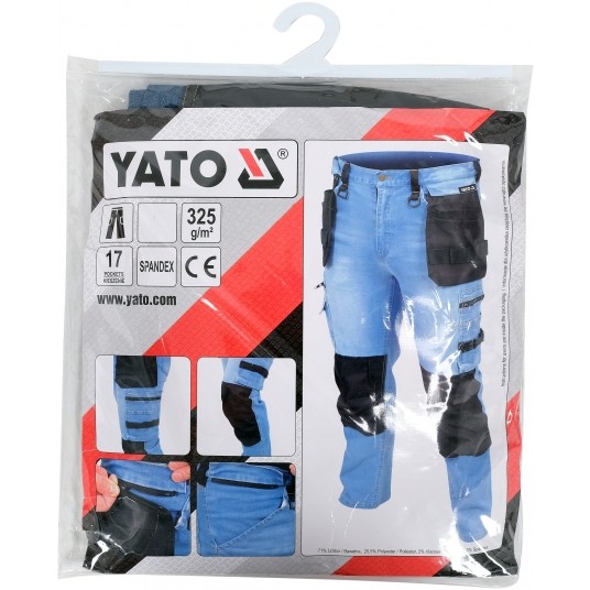 SPODNIE STRETCH JEANS L. BLUE R. L -zdjęcie numer 11