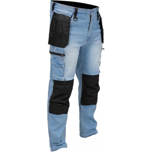 SPODNIE STRETCH JEANS L. BLUE R. L -zdjęcie numer 4