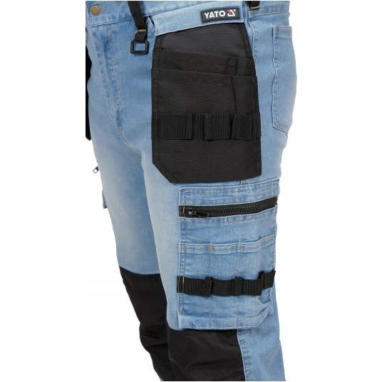 SPODNIE STRETCH JEANS L. BLUE R. L -zdjęcie numer 8