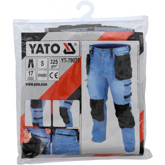 SPODNIE STRETCH JEANS L. BLUE R. S -zdjęcie numer 1