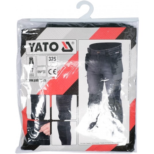 SPODNIE STRETCH JEANS STEEL GREY R. L -zdjęcie numer 10