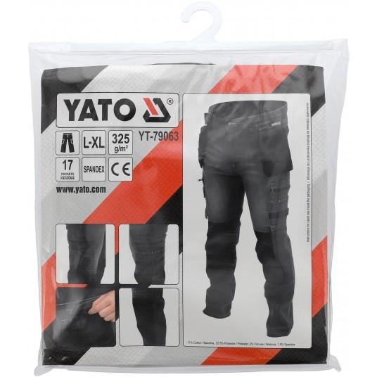 SPODNIE STRETCH JEANS STEEL GREY R.L/XL -zdjęcie numer 1