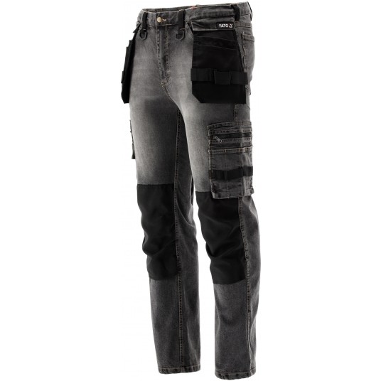 SPODNIE STRETCH JEANS STEEL GREY R. M -zdjęcie numer 7