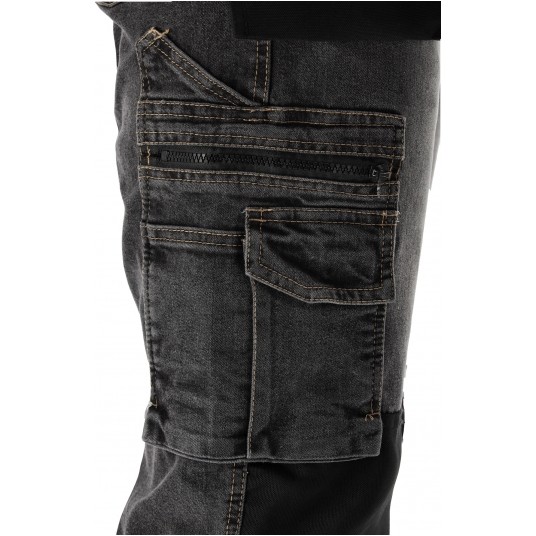 SPODNIE STRETCH JEANS STEEL GREY R. M -zdjęcie numer 4