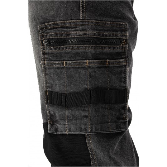 SPODNIE STRETCH JEANS STEEL GREY R. M -zdjęcie numer 3