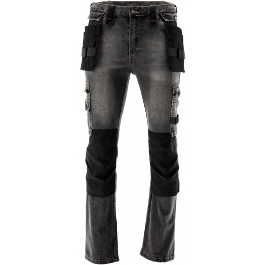 SPODNIE STRETCH JEANS STEEL GREY R. M -zdjęcie numer 2