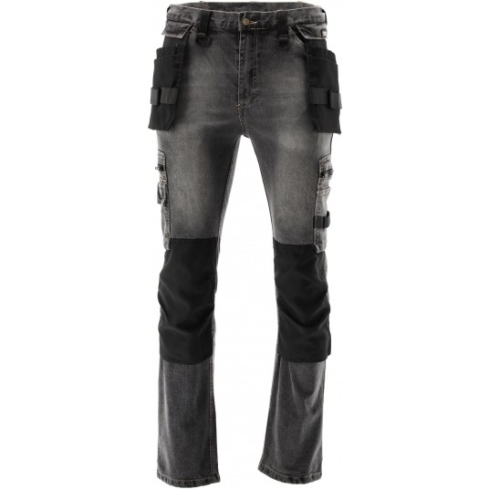 SPODNIE STRETCH JEANS STEEL GREY R. M -zdjęcie numer 1