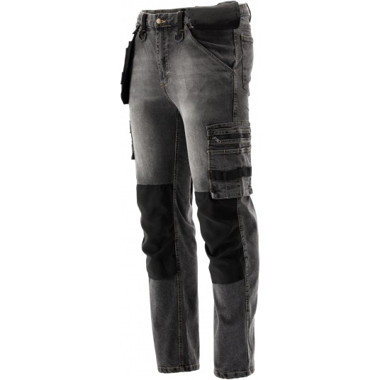 SPODNIE STRETCH JEANS STEEL GREY R. M -zdjęcie numer 8