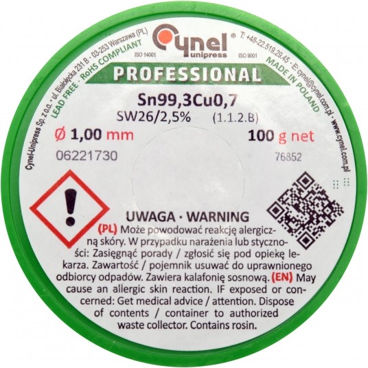 SPOIWO BEZOŁOWIOWE 1MM 100G -zdjęcie numer 2