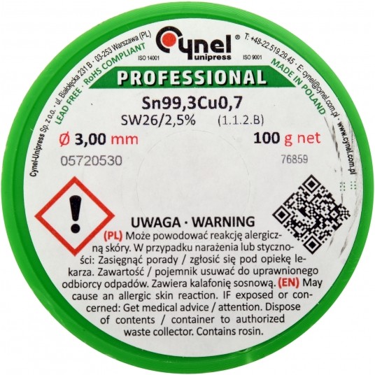 SPOIWO BEZOŁOWIOWE 3MM 100G -zdjęcie numer 2
