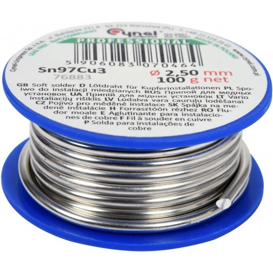 SPOIWO DO MIEDZI 2,5MM 100G -zdjęcie numer 1