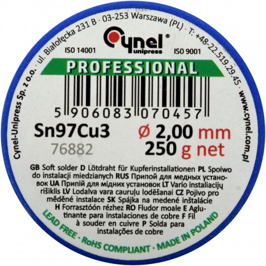 SPOIWO DO MIEDZI 2MM 250G -zdjęcie numer 2