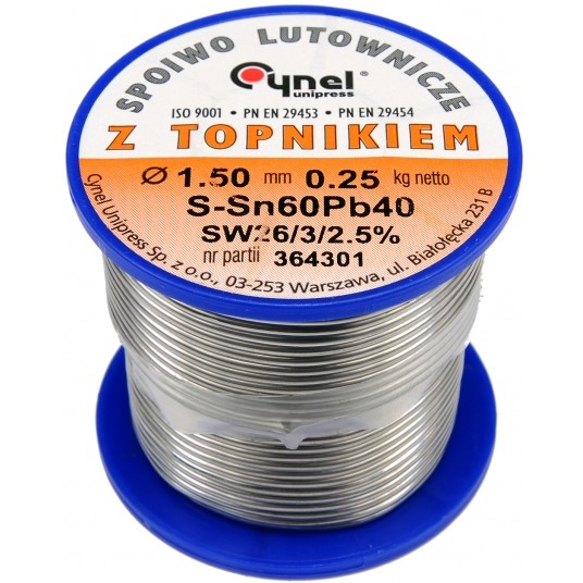 SPOIWO LUTOWNICZE Sn60Pb40 1,5/250 -zdjęcie numer 1