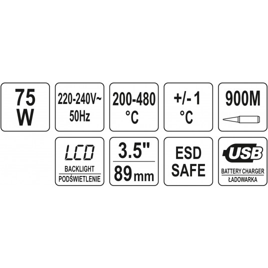 STACJA LUTOWNICZA 3.5 LCD GROT 900M 75W -zdjęcie numer 6