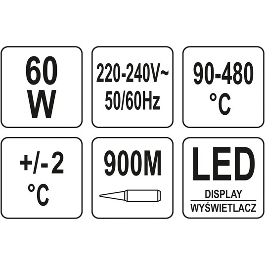 STACJA LUTOWNICZA LED GROT 900M 60W -zdjęcie numer 6