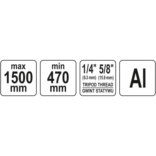 STATYW ALUMINIOWY 150 CM -zdjęcie numer 6