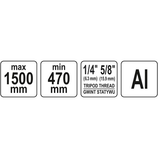 STATYW ALUMINIOWY 150 CM -zdjęcie numer 6
