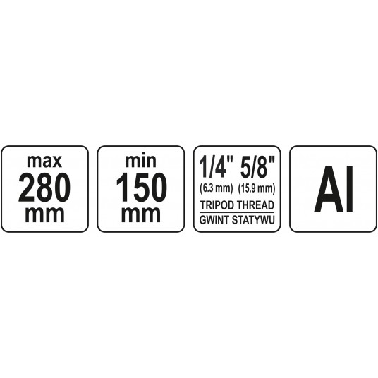 STATYW ALUMINIOWY 28 CM -zdjęcie numer 5