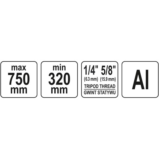 STATYW ALUMINIOWY 75 CM -zdjęcie numer 5