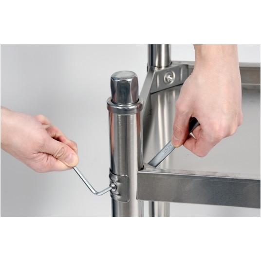 STÓŁ CENTR. SKŁ. Z PÓŁ. 80×60×H85cm -zdjęcie numer 7