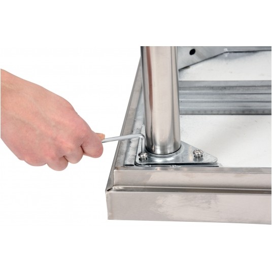 STÓŁ CENTR. SKŁ. Z PÓŁ. 80×60×H85cm -zdjęcie numer 6