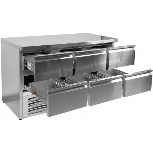 STÓŁ CHŁODNICZY 368L Z 6 SZUFLADAMI -zdjęcie numer 4