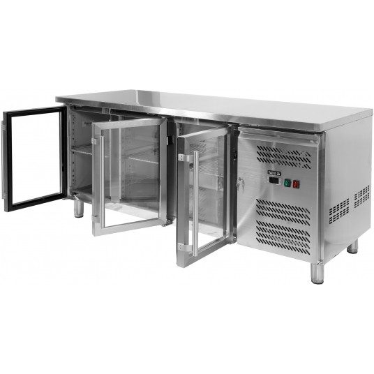 STÓŁ CHŁODNICZY 417L 3 DRZWI PRZESZKLONY -zdjęcie numer 4