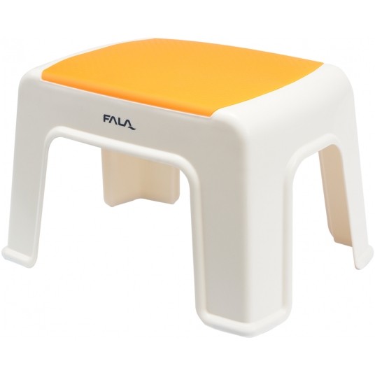 STOŁEK PLASTIKOWY POMARAŃCZ 30x20x21CM -zdjęcie numer 1