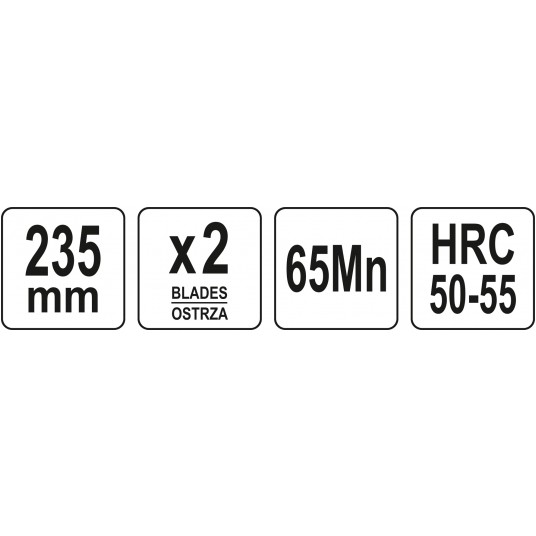 STRUG DWUOSTRZOWY MET. DO KRAWĘDZI 235MM -zdjęcie numer 6