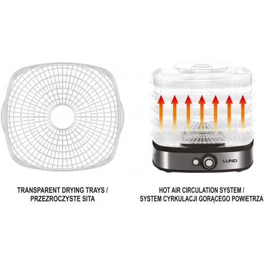 SUSZARKA SPOŻYWCZA 5 SIT, 420-500W -zdjęcie numer 11