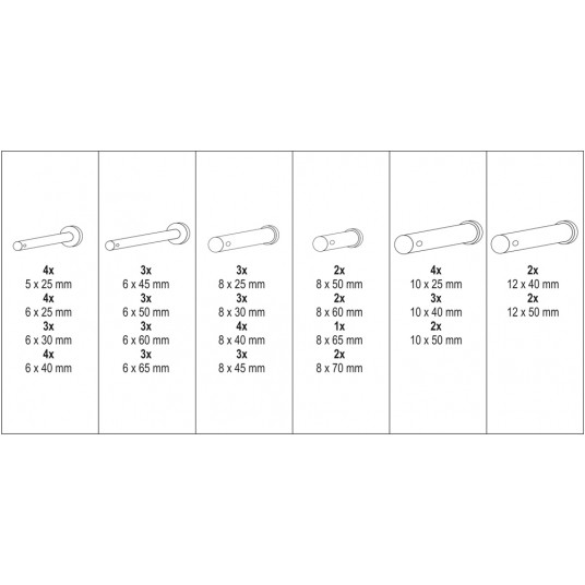 SWORZNIE Z ŁBEM I OTWOREM 60 SZT -zdjęcie numer 4