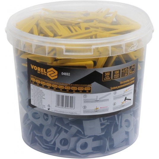 SYSTEM POZIOMOWANIA 1,5MM, 300 +100SZT -zdjęcie numer 1