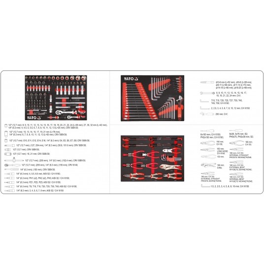 SZAFKA SERWISOWA 7 SZUFLAD +157 NARZĘDZI -zdjęcie numer 18