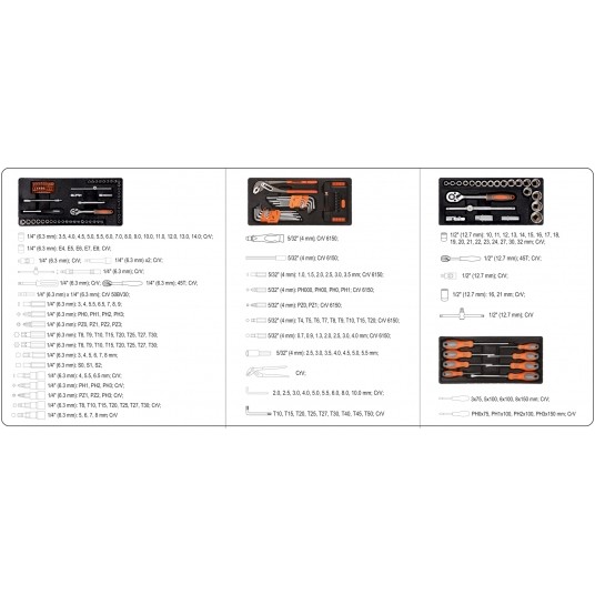 SZAFKA SERWISOWA Z NARZĘDZIAMI 174 CZ. -zdjęcie numer 12