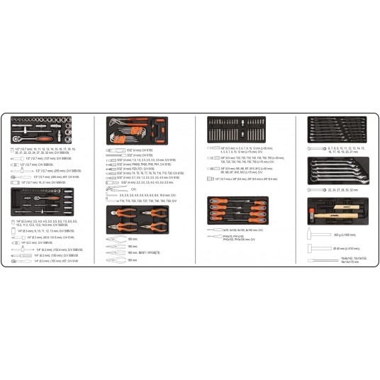 SZAFKA SERWISOWA Z NARZĘDZIAMI 184 CZ. -zdjęcie numer 13