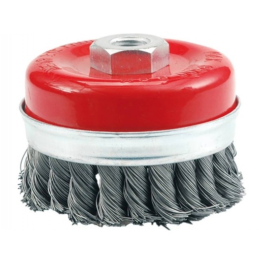 SZCZOTKA CZOŁOWA 100MM,DRUT SPLATANY -zdjęcie numer 1