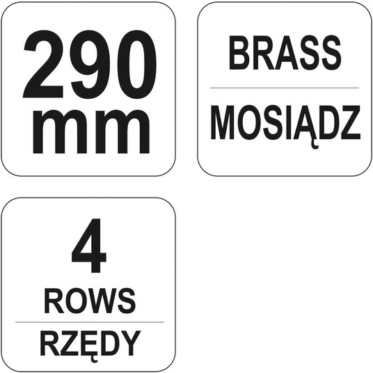 SZCZOTKA DRUC PLASTIK.R. 4-RZĘDY, SKROBA -zdjęcie numer 3