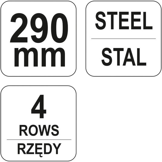 SZCZOTKA DRUC PLASTIK.R. 4-RZĘDY,SKROBAK -zdjęcie numer 3