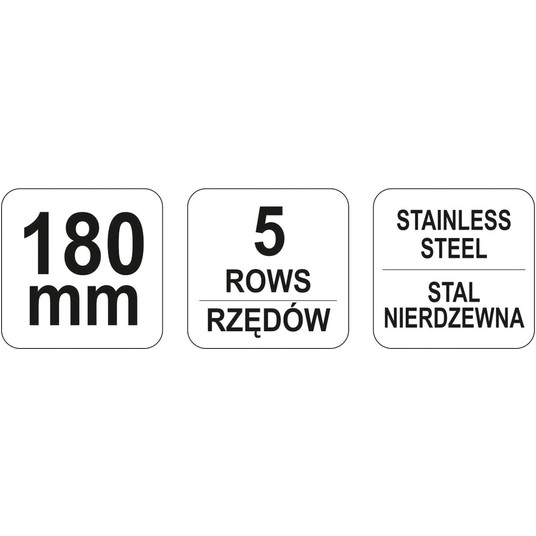SZCZOTKA DRUC PLASTIK.R. 5-RZĘDÓW, SKROB -zdjęcie numer 3