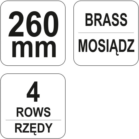 SZCZOTKA DRUCIANA PLASTIK.R. 4-RZĘDY -zdjęcie numer 3