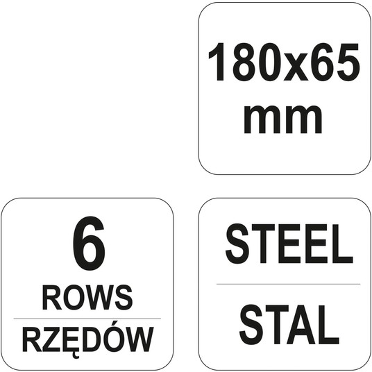 SZCZOTKA DRUCIANA PLASTIK.R. 6-RZĘDÓW -zdjęcie numer 3