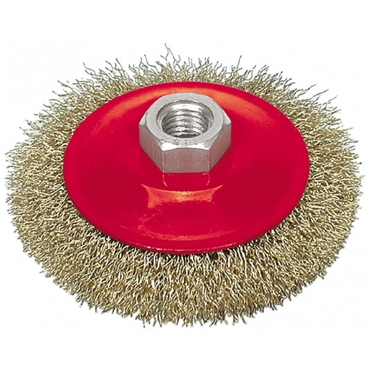 SZCZOTKA TARCZOWA 115MM,DRUT KARBOWANY -zdjęcie numer 1