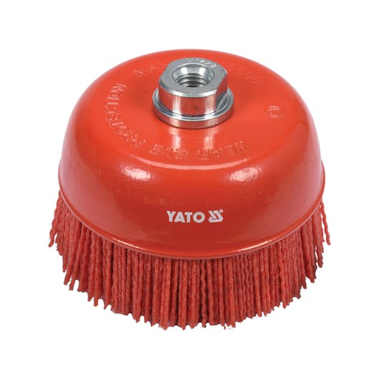 SZCZOTKA TARCZOWA 125MM M14 NYLON RED -zdjęcie numer 1
