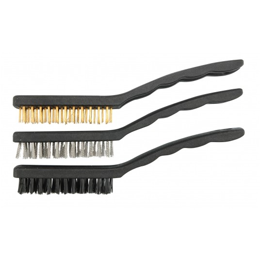SZCZOTKI 3CZ.MIEDŹ-STAL-NYLON 17CM -zdjęcie numer 1