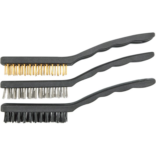 SZCZOTKI 3CZ.MIEDŹ-STAL-NYLON 17CM -zdjęcie numer 1