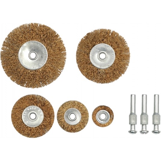 SZCZOTKI DRUCIANE OKRĄGŁE 5 SZT -zdjęcie numer 1