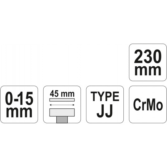 SZCZYPCE BLACHARSKIE TYP JJ 230MM -zdjęcie numer 4