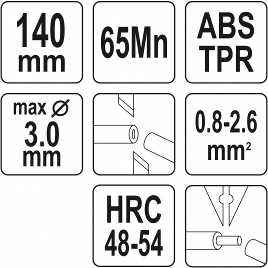 SZCZYPCE BOCZNE PRECYZYJNE 140MM -zdjęcie numer 5