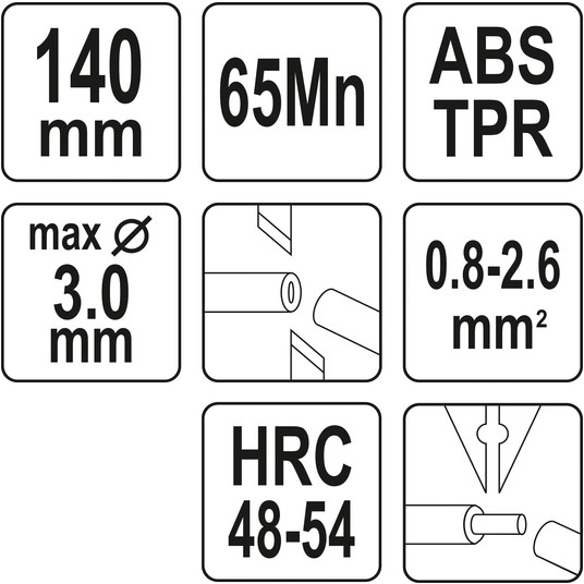 SZCZYPCE BOCZNE PRECYZYJNE 140MM -zdjęcie numer 5