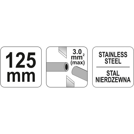 SZCZYPCE BOCZNE PRECYZYJNE INOX 125MM -zdjęcie numer 4